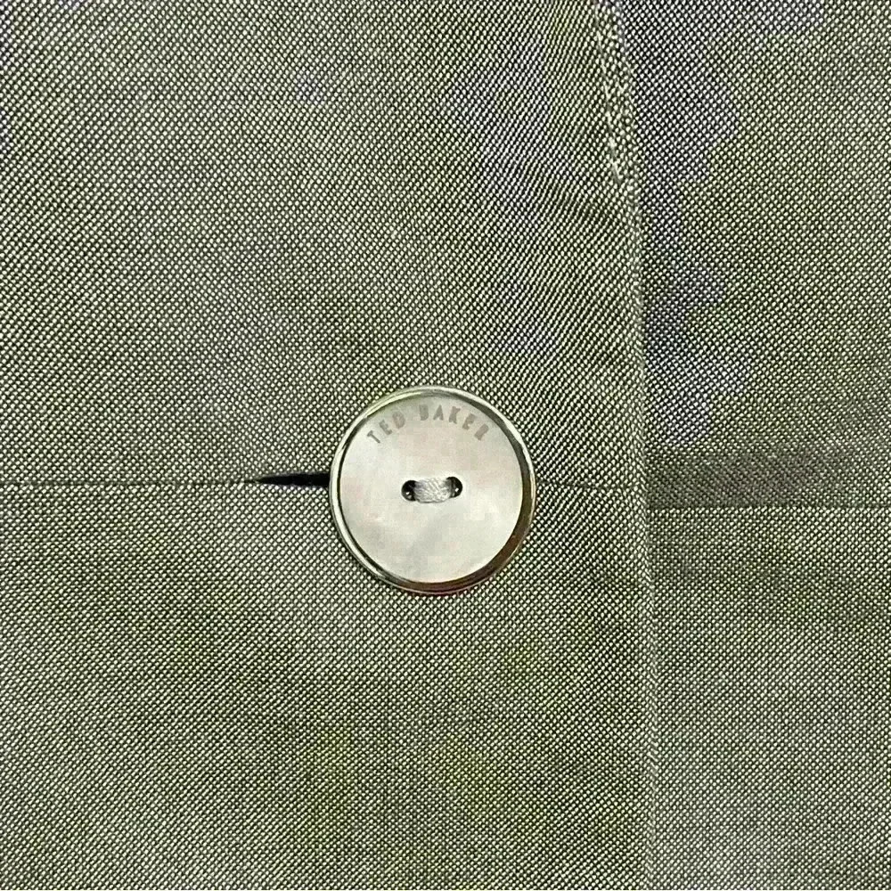 Ted Baker London Working Title Tailored Jacket Blazer Light Gray size 0 Wool - Picture 8 of 16